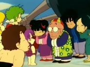 The Tsun's greeting the residents of Penguin Village.