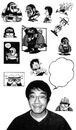 All the depictions of Toriyama in Dr. Slump