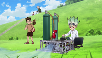 Senku et Taiju enfants