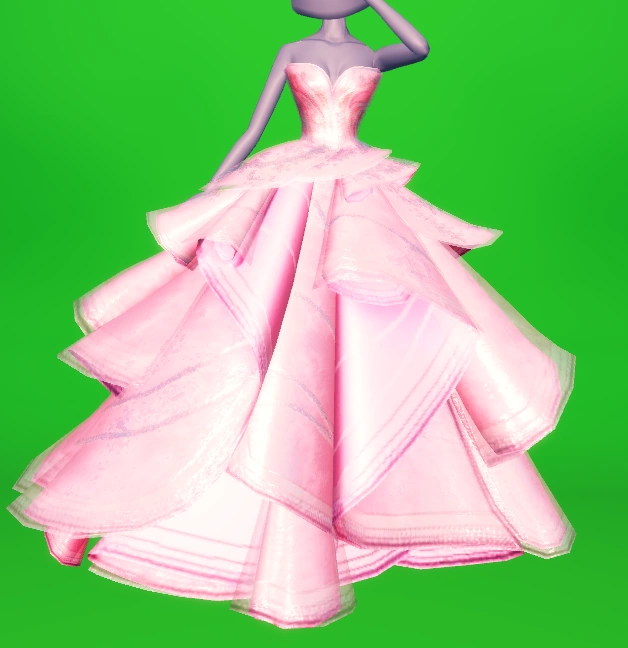 slim fit dress slacks Wicked: For Good (2025) Glinda Pink Green Dress Petticoat Set Outfits  Cosplay Costume main image 0