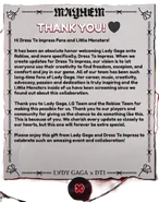 The thank you message after claiming the final reward during the Meet & Greet.