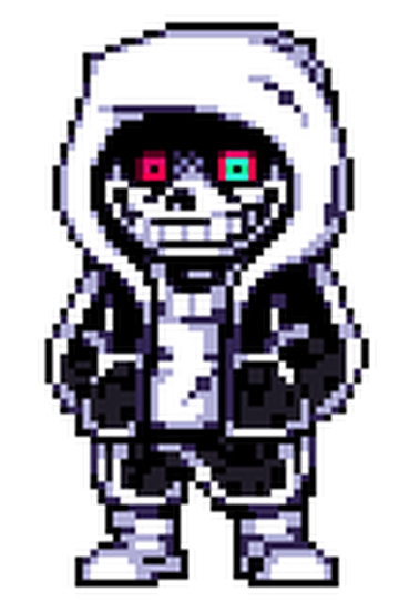 DTLG (hardmode) Sans - battle sprite (official) by sotwound on