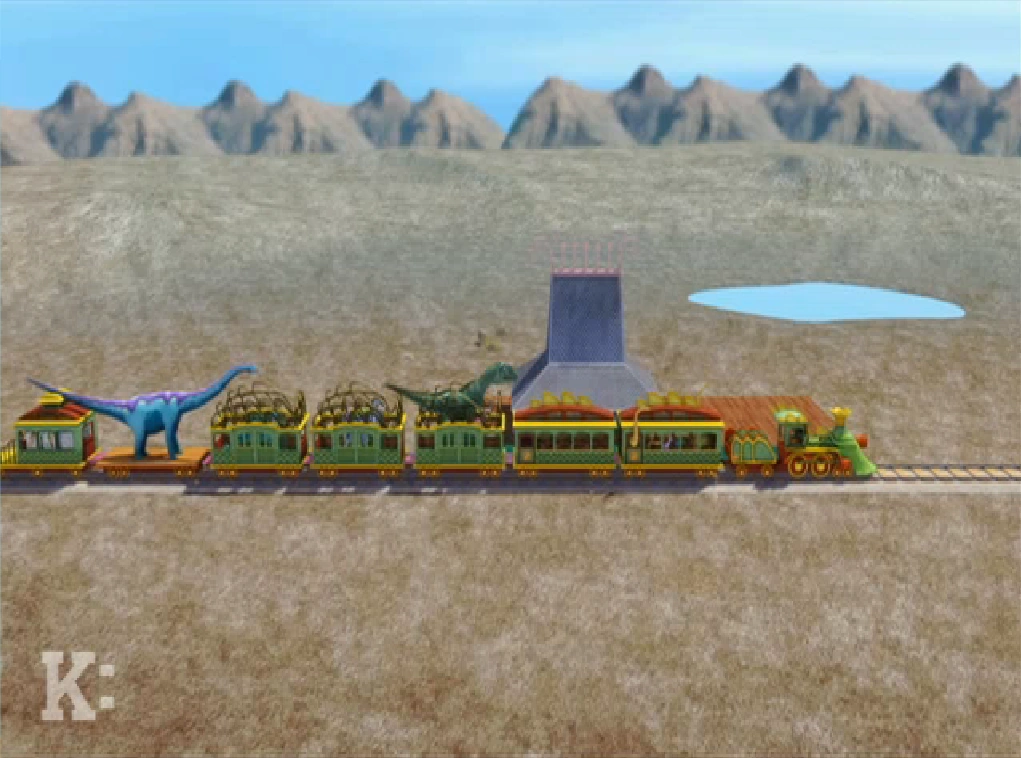 Train De Dinosaures Parasaurolophus