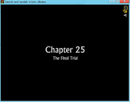 Apparently Chapter 25 was supposed to be in the game but was scrapped in development. No other unplayable chapters have proper title like this (they all say "undefined"). The storyline only says "undefined" though, which means that it was scrapped in very early development stages.