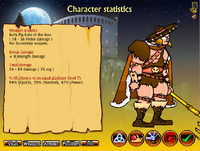 His weapon stats