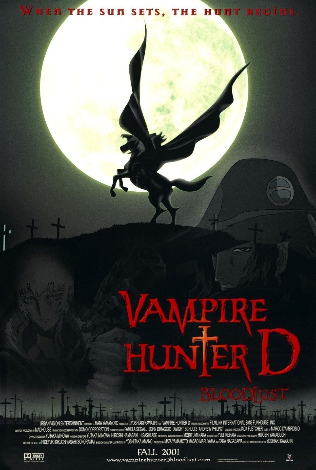 Vampire Hunter D Bloodlust 2 - Japanese Animation Supernatural Horror Movie  Dvd - Physical