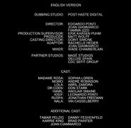The Life Ahead Credits Credits