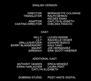 Willy and the Guardians of the Lake US Credits.jpg (59 KB) Willy and the Guardians of the Lake US Dub Credits