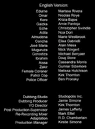 Victim Number 8 Episode 8 Credits