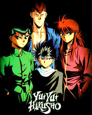 Anime characters sasuke, hiei, naruto from yu yu hakusho on Craiyon