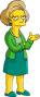 Edna Krabappel (1ª-7ª temp.) em Os Simpsons