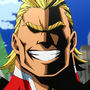 All Might em My Hero Academia: Dois Heróis e My Hero Academia: Ascensão dos Heróis