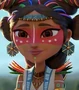 Rainha Teca em Maya e os 3 Guerreiros