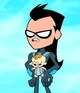 Nightwing and kid