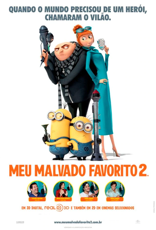 Meu Malvado Favorito 2, Dublapédia