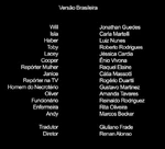 Créditos de dublagem.