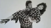 Paulo, com Claudia Raia, no espetáculo Gatão de Estimação em 1985.
