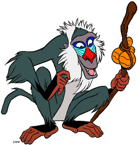 Mascote Rafiki famoso macaco de desenho animado O Cortar L (175-180CM)