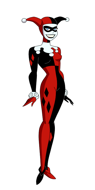 Arlequina original de Paul Dini  Harley quinn art, Bruce timm