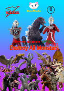 Ultraman x Ultraseven x Godzilla on Destroy All Monsters