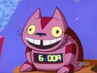 Ha ha ha!  Happy cat say, time to wake up!