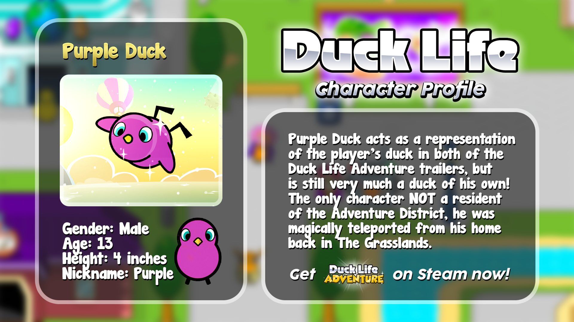 Purple Duck, Duck Life Wiki