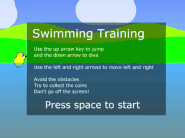A GIF of the swimming training.