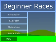 The beginner races.