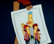 A photo of his kids he keeps in his wallet.