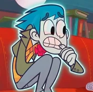 Billy bites his thumb when he's anxious, the huge cutie.