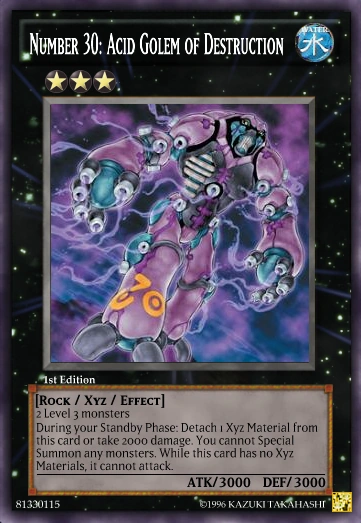 Yu-Gi-Oh! - Number 30: Acid Golem Of Destruction (REDU-ENSE2) - Super Rare - Édition Limitée - Return Of The Duelist Special Edition