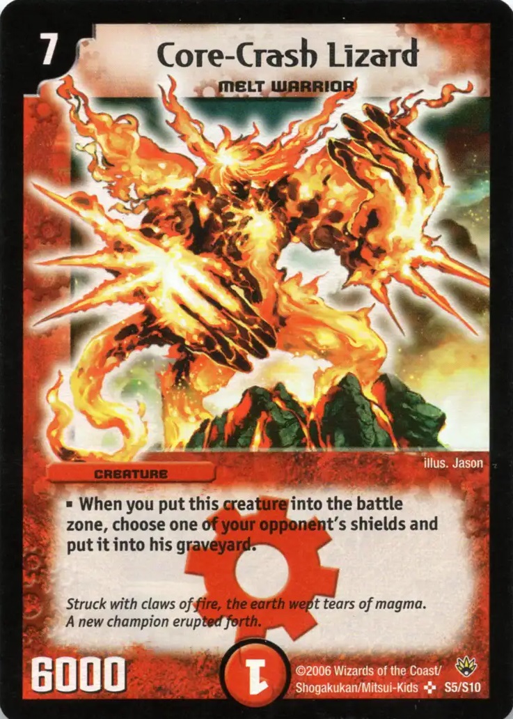 Core-Crash Lizard | Duel Masters Wiki | Fandom Core-Crash Lizard | Duel Masters Wiki | Fandom