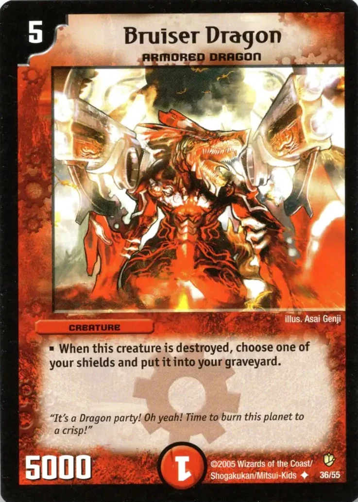 デュエルマスターズ ブルーザー・ドラゴン Bruiser Dragon | Duel Masters Wiki | Fandom