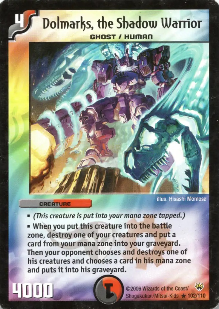 Dolmarks, the Shadow Warrior | Duel Masters Wiki | Fandom Dolmarks, the Shadow Warrior | Duel Masters Wiki | Fandom