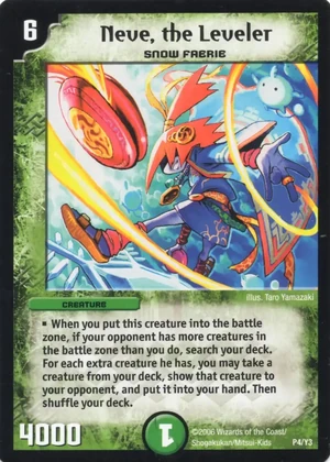 Neve, the Leveler デュエルマスターズカード Neve, the Leveler | Duel Masters Wiki | Fandom