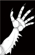 Basara's fully transformed hand