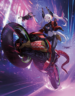 DMART-17 Fabulous Art: Neon Light Girl | Duel Masters Wiki