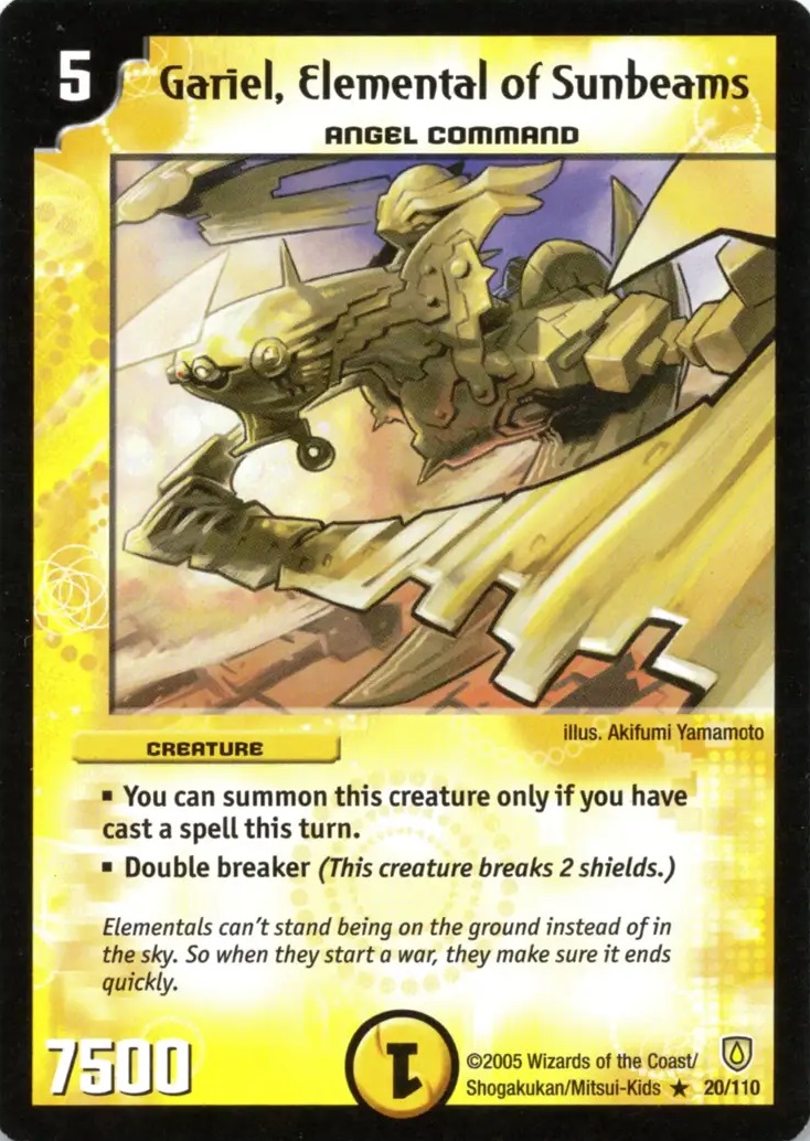 Gariel, Elemental of Sunbeams | Duel Masters Wiki | Fandom