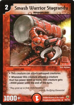 Smash Warrior Stagrandu | Duel Masters Wiki | Fandom