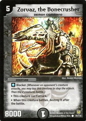 Zorvaz, the Bonecrusher | Duel Masters Wiki | Fandom