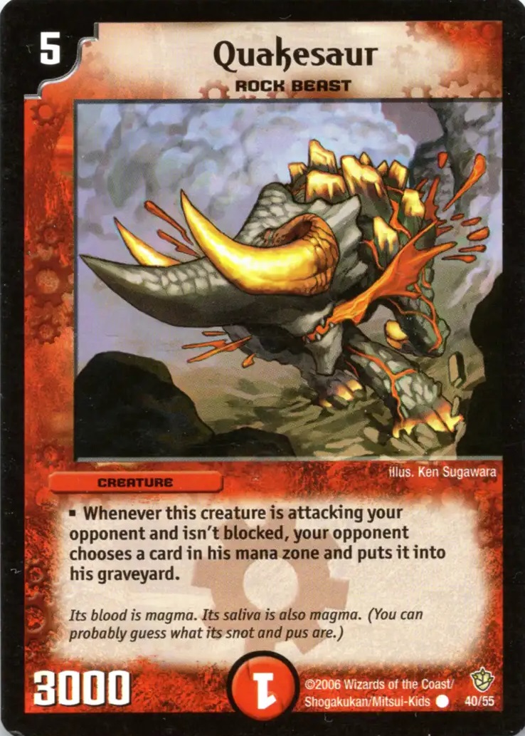 Quakesaur | Duel Masters Wiki | Fandom