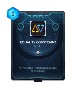 Equality Constraint