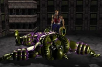 CyberKeef, almost intact after the battle with Duke.