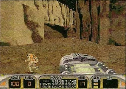 95-20EarlyNov-30.jpg (181 KB) Early version of The Abyss with a very different layout. This is likely in the same location as the "San Andreas Fault" sign in the final build.