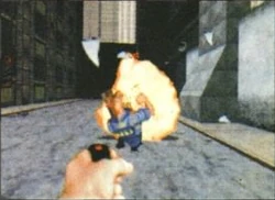 Red Light District. The club entrance is past the ventilation shaft on the right.