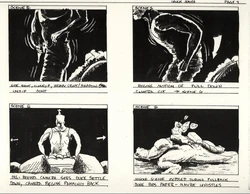 3D Realms.[48] Storyboard for the cutscene after defeating the Overlord