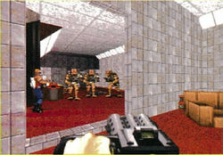 95-22LateNov-03.jpg (357 KB) Women's bathroom on Hollywood Holocaust. The ventilation shaft is missing in the background, suggesting the level was more linear.