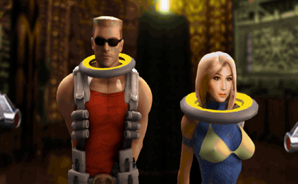 Bombshell captured in Duke Nukem: Alien Armageddon