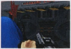 95-06FebApr-06.png (360 KB) Beneath the "Central Command" door on AHB-Space. This was likely meant to show that doors could be kicked open, which is a poorly documented feature that actually survived into the final game.