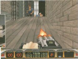 95-20EarlyNov-40.jpg (243 KB) Red Light District, climbing a ramp to the scrapped dance floor. The bar is on the left, as seen in these map schematics.